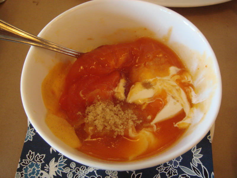 persimmon yogurt