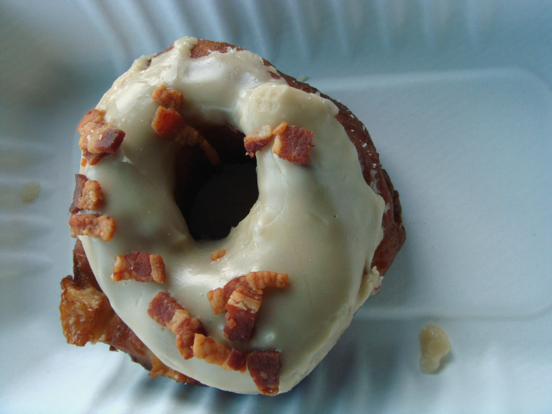 maple-glazed apple bacon donut Dynamo Donut