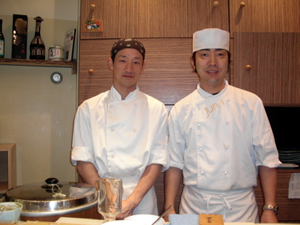 Chef Jun Ichi (right)