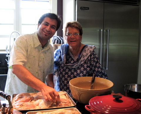 suvirbetty Chef Suvir Saran and Betty Osborne