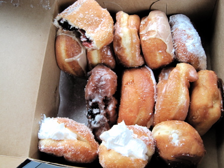 donutkingbox backseat box of donuts