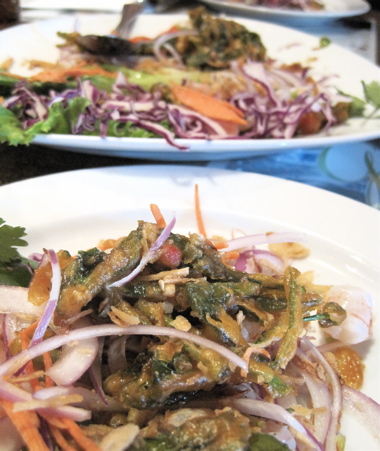 jitladamorningglorysalad Crisp Morning Glory Salad at Jitlada in L.A.