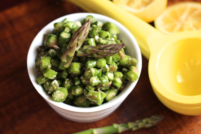 Featured image for “Raw Asparagus Salad with Lemon Vinaigrette”